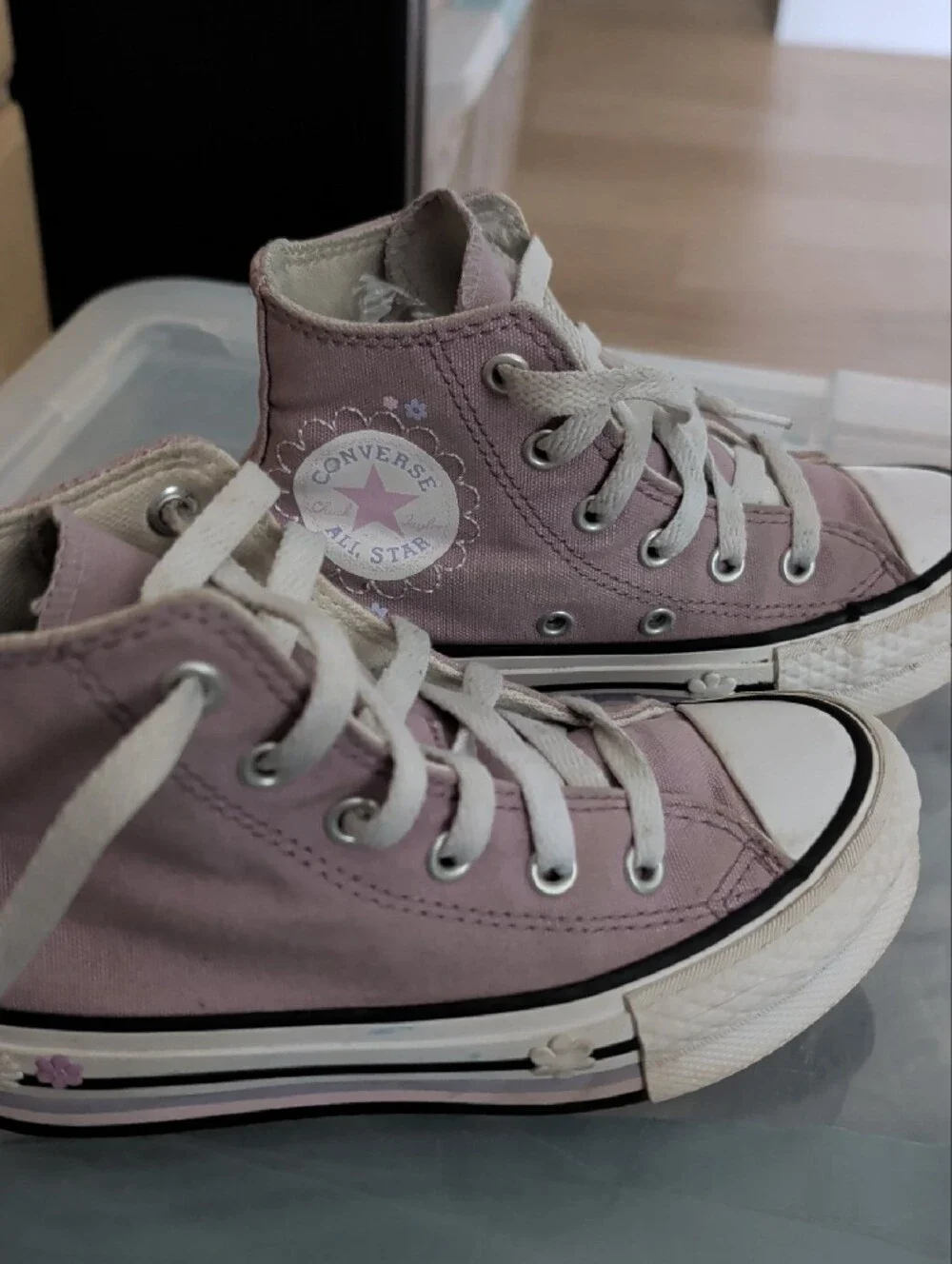 Converse Kids Lavender High-Top Sneakers